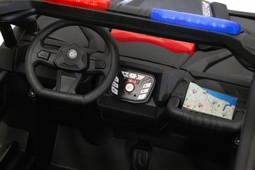 Kidix Elektro-Kinderauto Elektro Kinderauto Police UTV 2-Sitzer 2x 45W 12V/7Ah Offroad Buggy