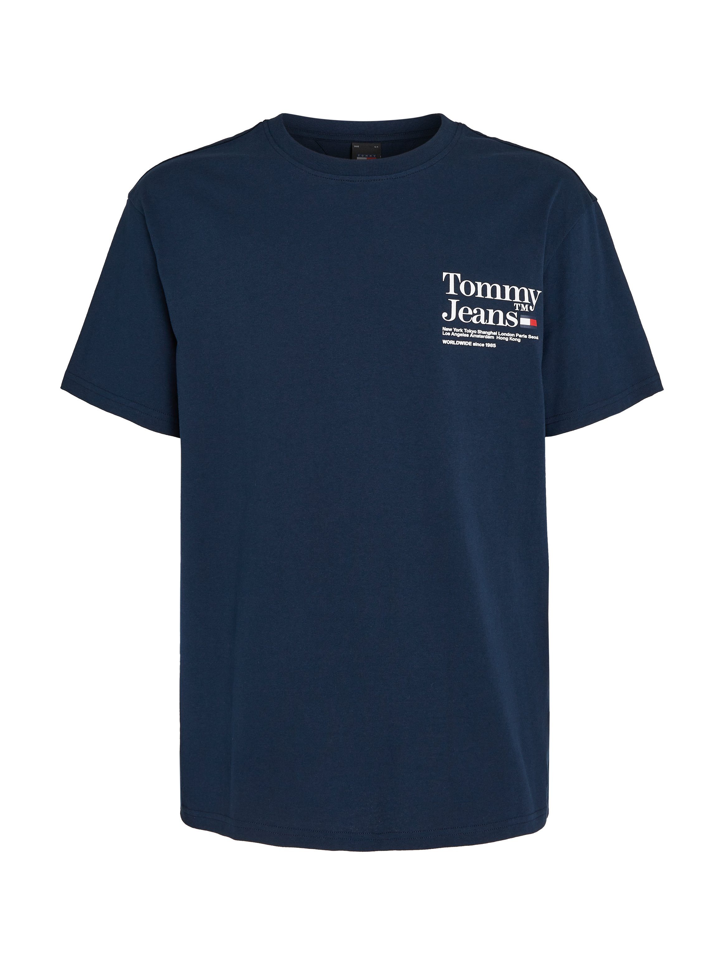 T-Shirt Aufdruck Night MODERN Jeans TM Rücken auf dem TOMMY TEE Dark REG großem mit TJM Navy Tommy