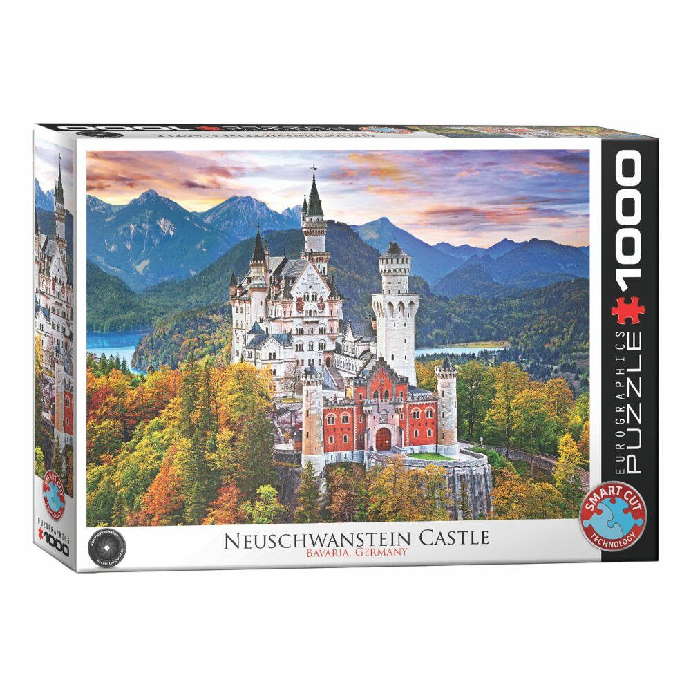 EUROGRAPHICS Puzzle Schloss Neuschwanstein in Deutschland, 1000 Puzzleteile
