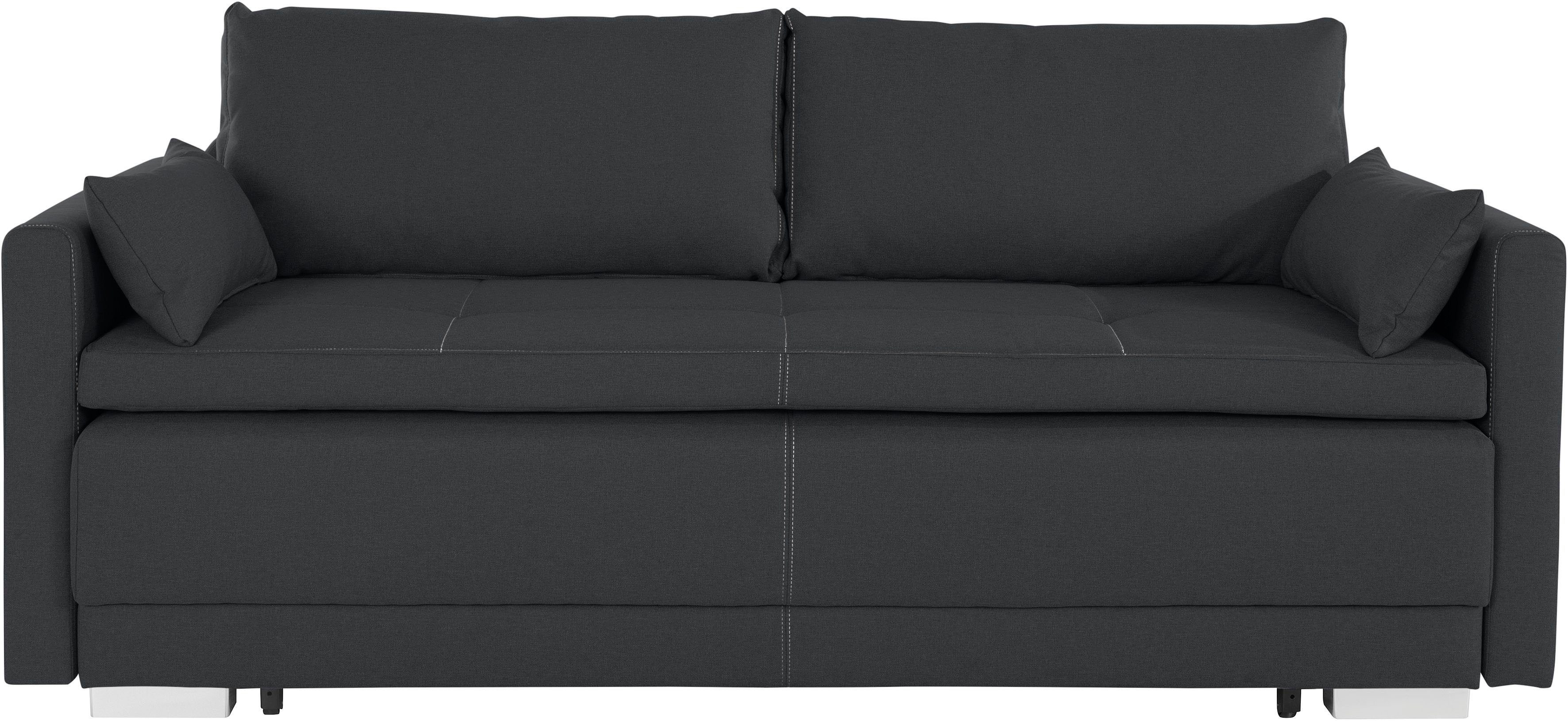 OTTO home Schlafsofa Berlin, mit Boxspringaufbau, Bettfunktion & Bettkasten günstig online kaufen