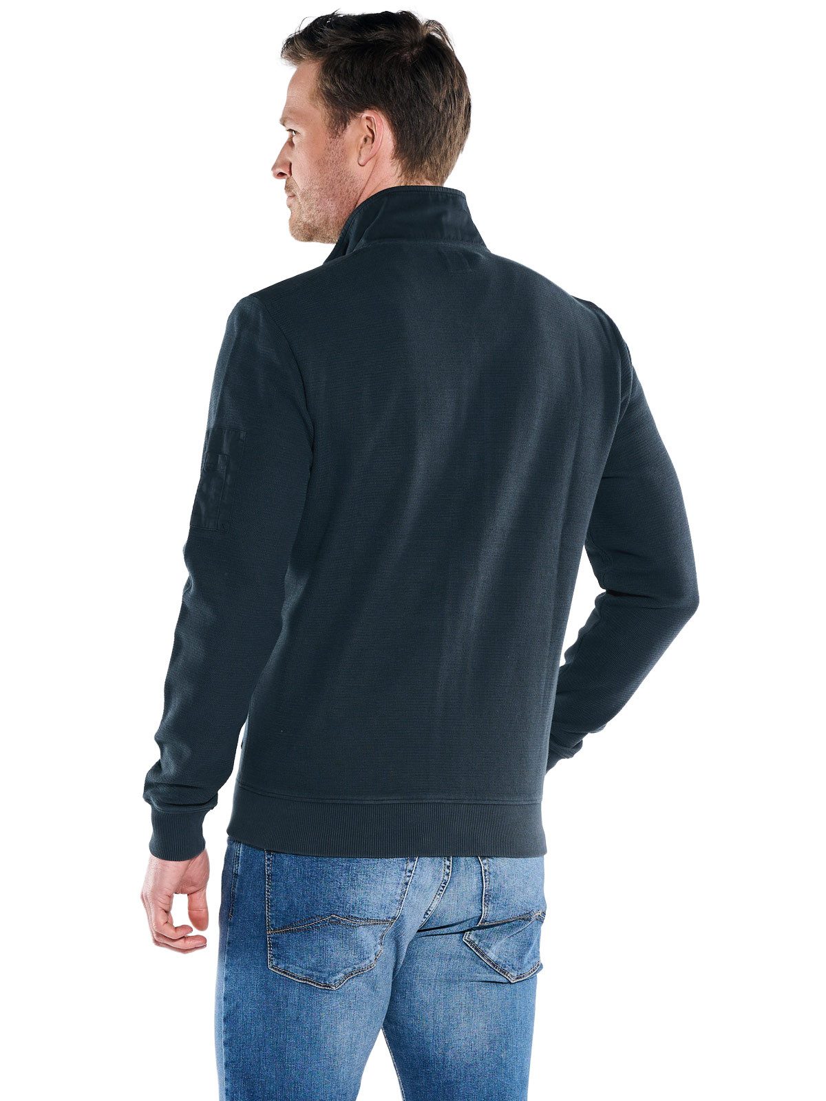 Engbers Sweatjacke Herren Sweatjacke Stehbund, Saphirblau günstig online kaufen