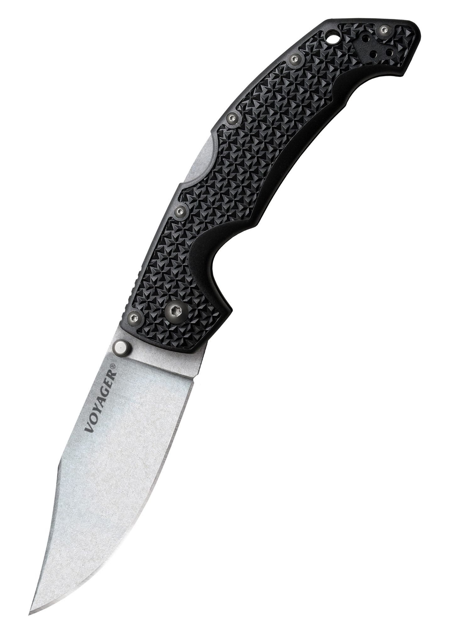 Cold Steel Taschenmesser Cold Steel Taschenmesser Voyager Clip, Large, Glatte Schneide, AUS 10A