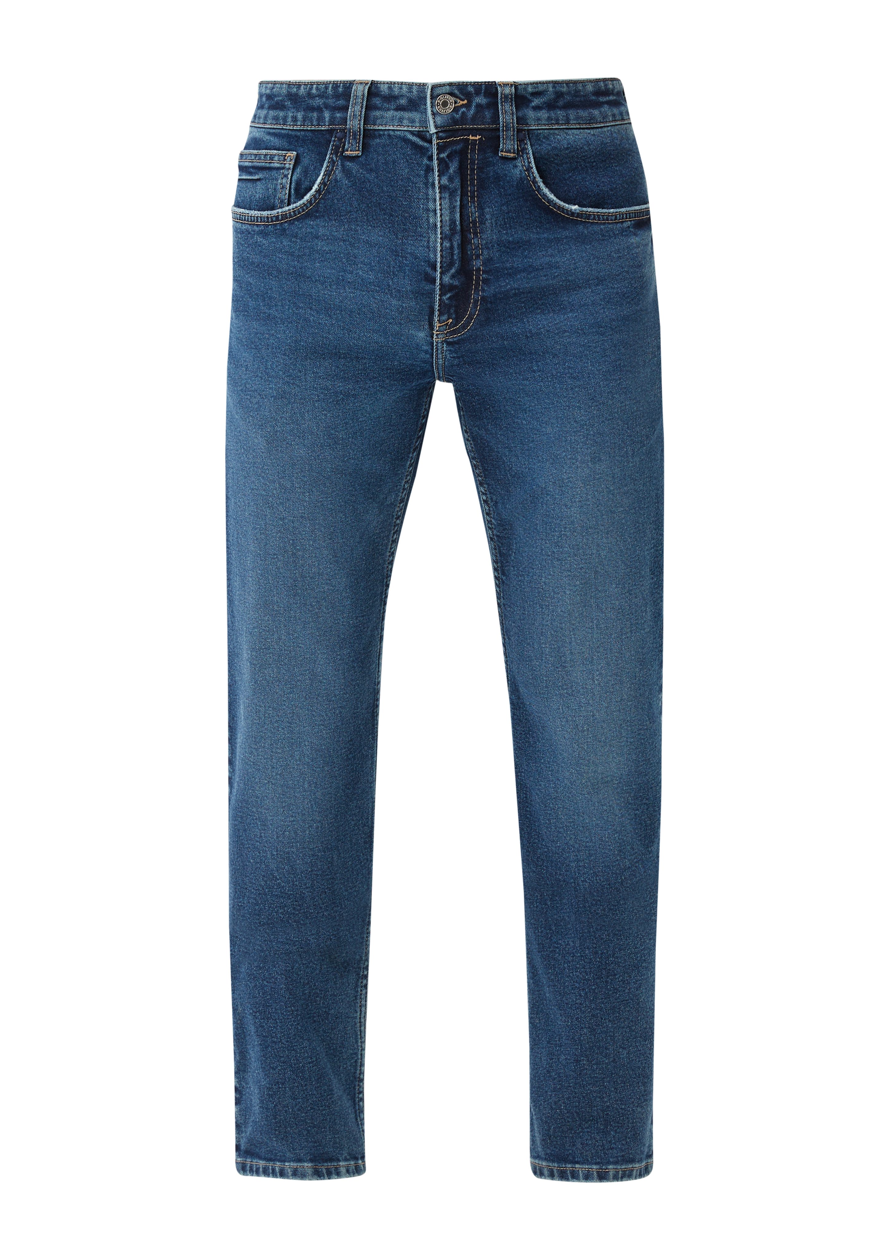 Slim ozeanblau Leg / / Fit Rise Slim Stoffhose / Waschung Jeans Nelio s.Oliver Mid
