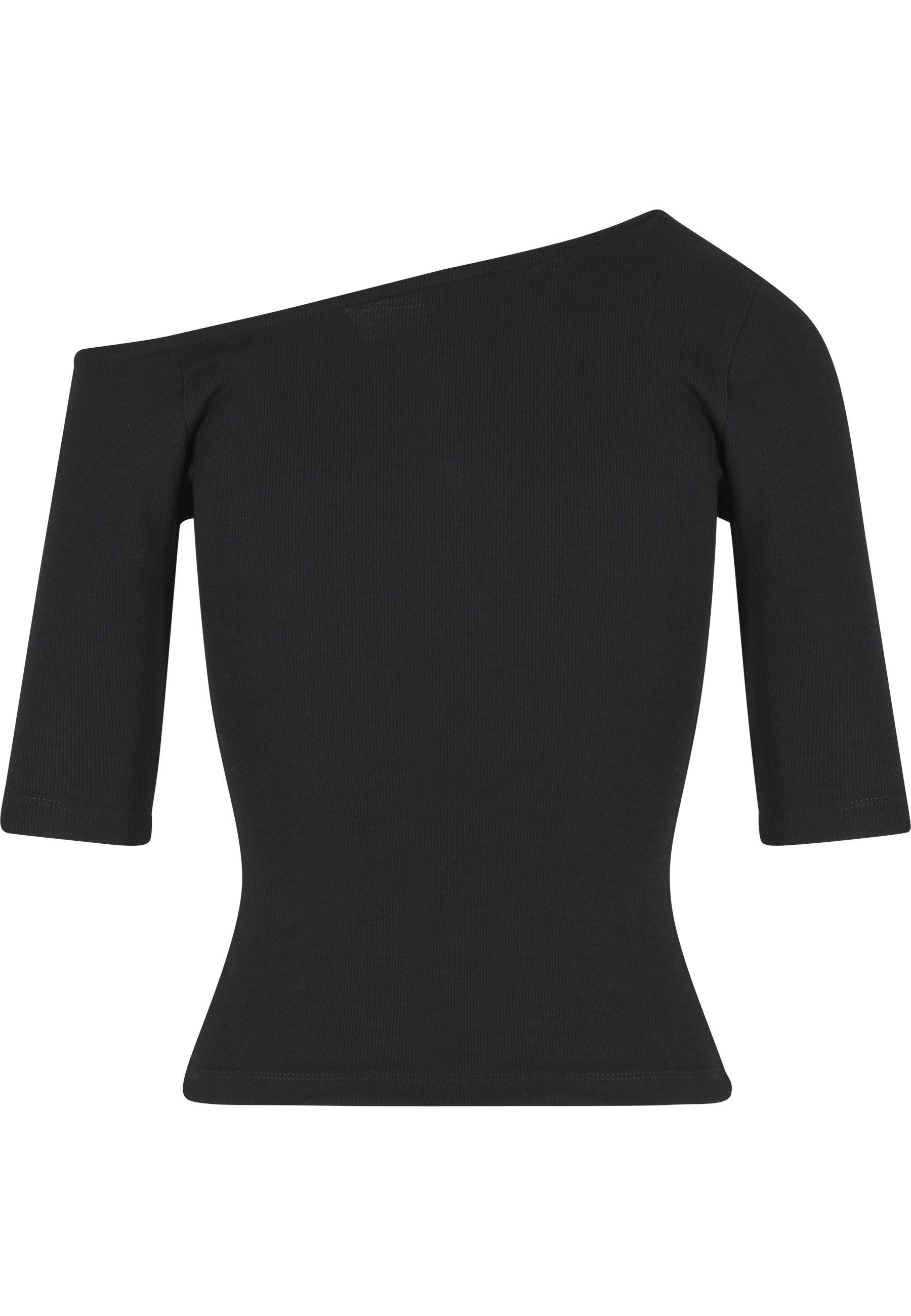 URBAN CLASSICS T-Shirt Urban Classics Ladies Organic Asymmetric Rib Tee (1- günstig online kaufen