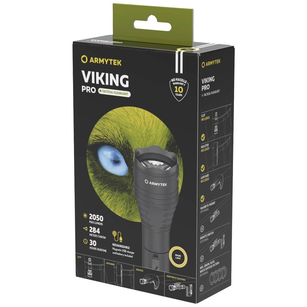 Armytek Taschenlampe Viking Pro Magnet USB Warm Leistungsstarke taktische F07701W