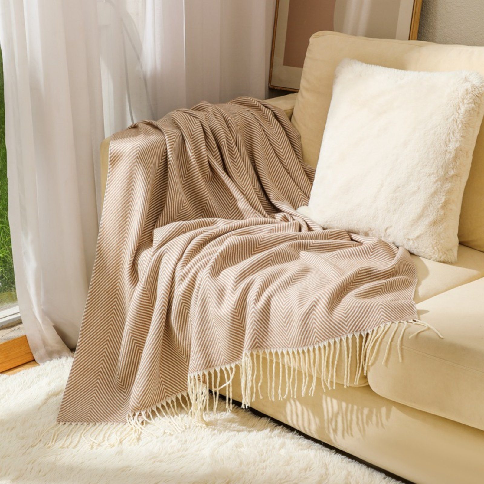 BYSURE Tagesdecke, Kuscheldecke Acryl Superweich günstig online kaufen