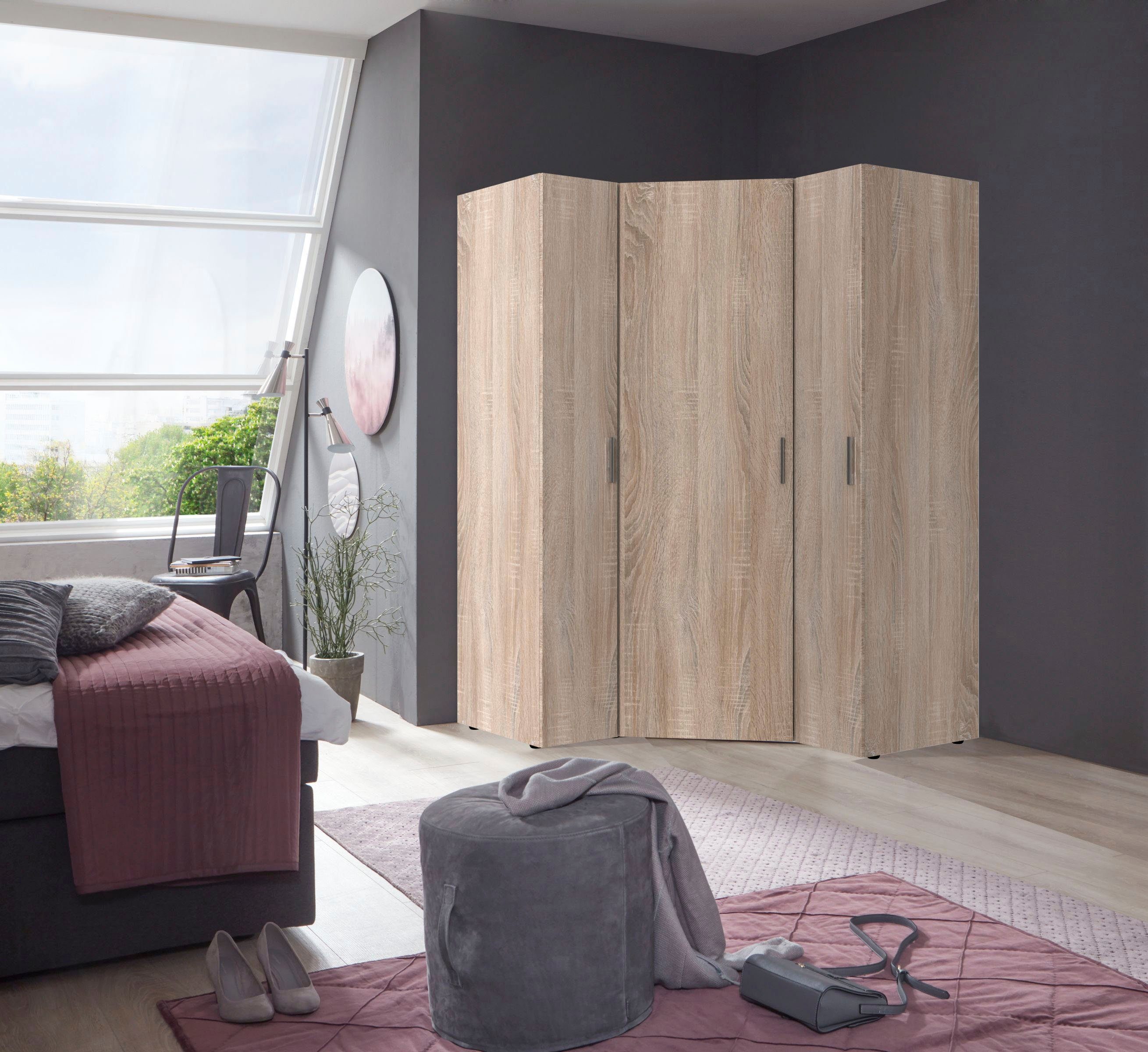 Wimex Schranksystem Münster (Spar-Set, 3tlg: Eckschrank+ 2 Schränke 30cm breit) Mehrzweckschrank, Individuelle Ecklösung