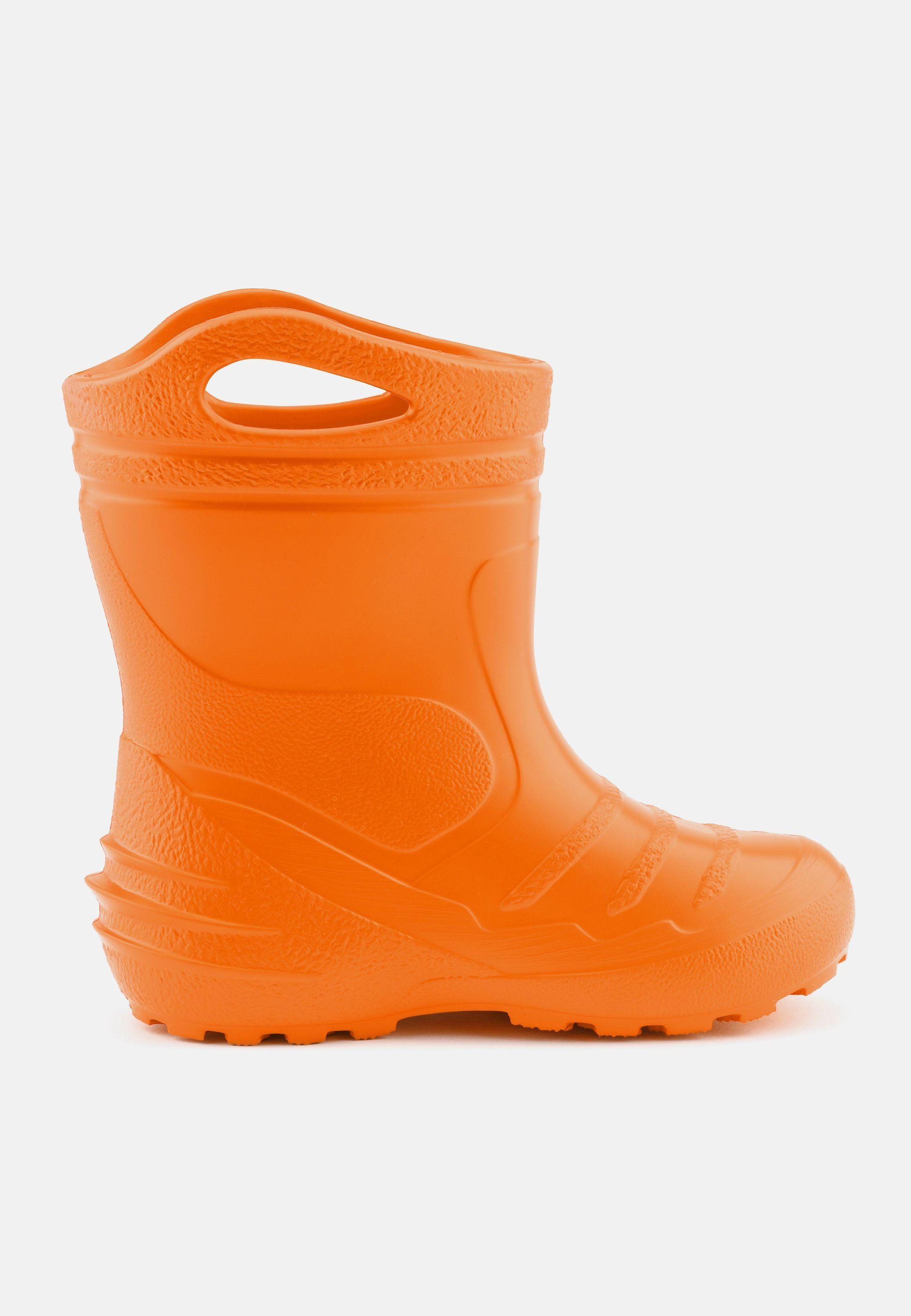 Ladeheid Gummistiefel gefüttert federleichte Kinder EVA Gummistiefel Orange KL051 Thermo