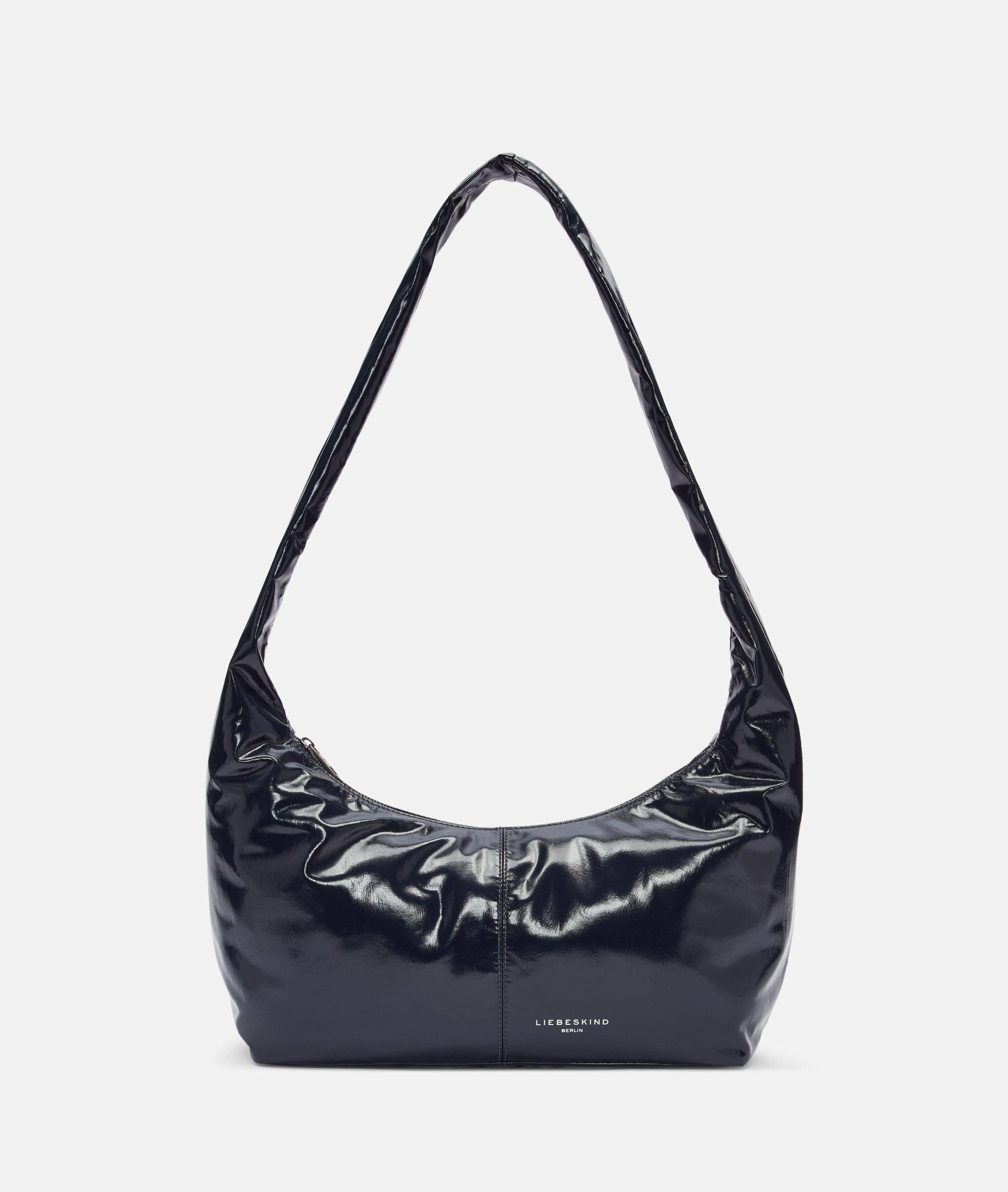 Liebeskind Berlin Schultertasche Hobo, Geräumige Tasche mit Lackfinish