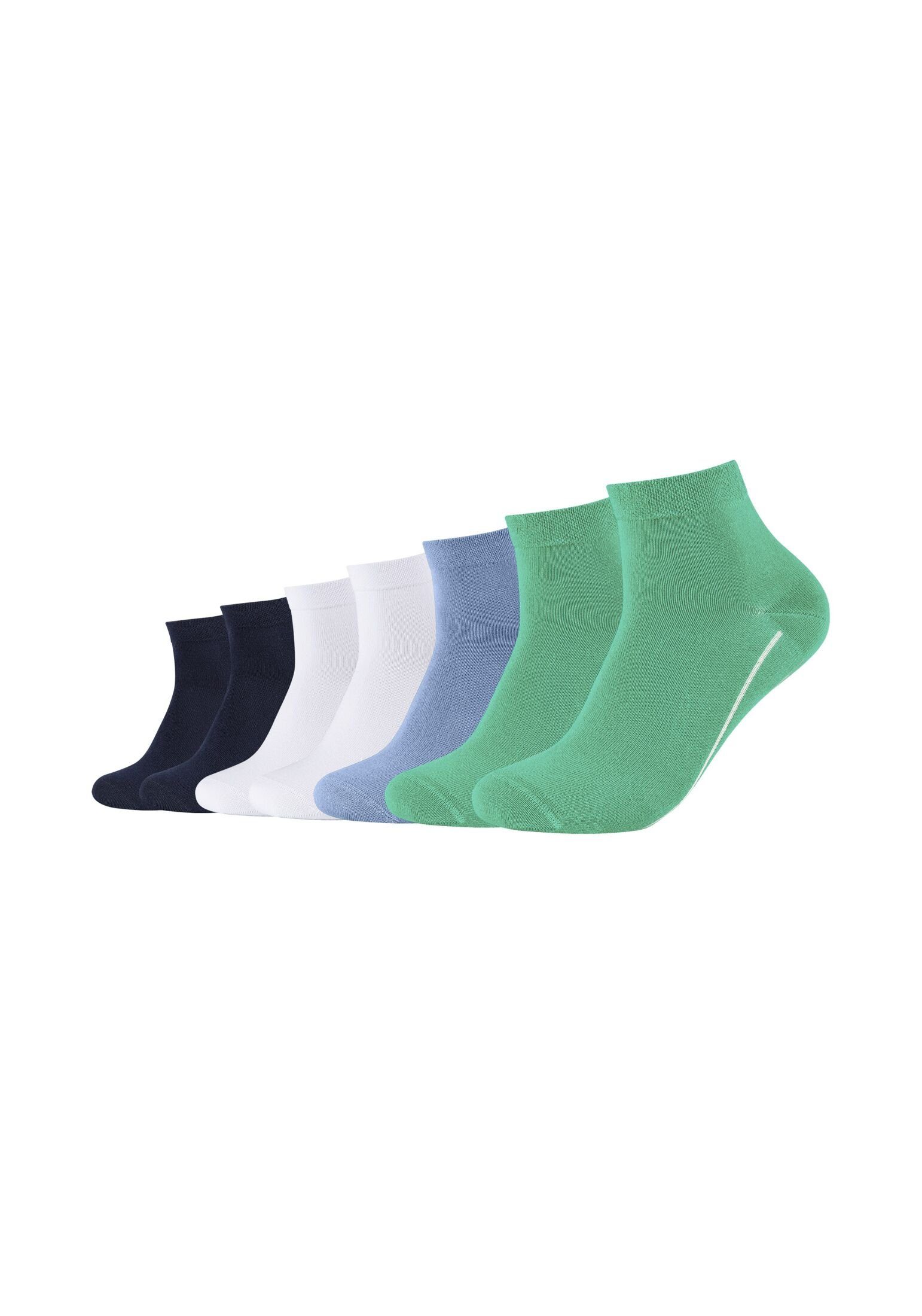 mit atmungsaktiv Socken (7-Paar) Camano ca-soft Baumwollanteil Klimaregulierend: hohem weichem Komfortbund, dank