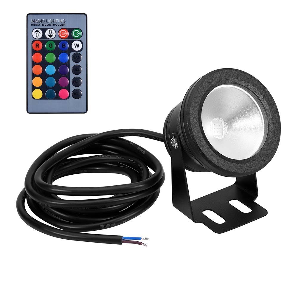 Rosnek LED Teichleuchte Wasserdichte,Aquarium Tauch Pool Licht,Garten Beleuchtung, LED, warmweiße, RGB, Unterwasserbeleuchtung, LED Unterwasser Spot Licht