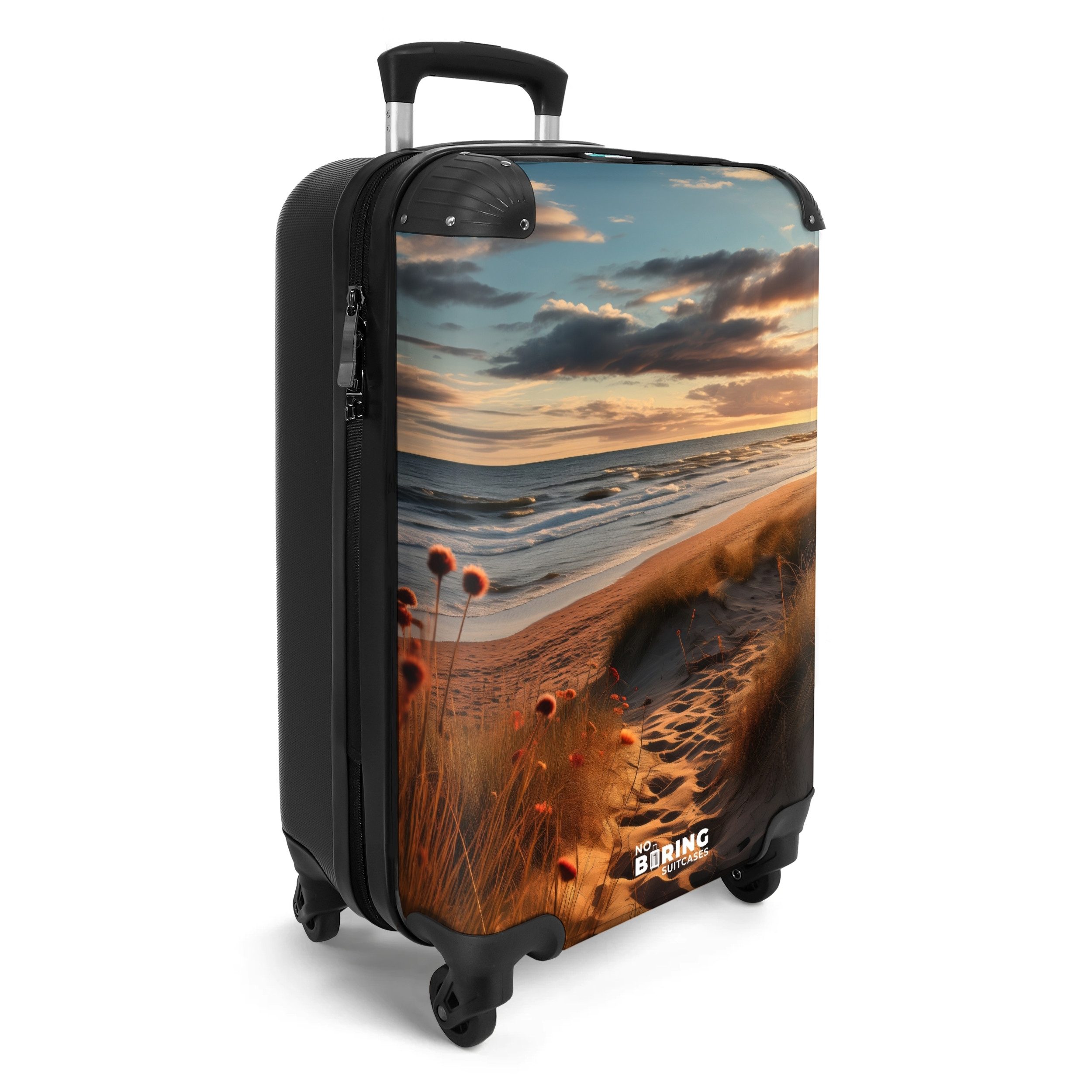 NoBoringSuitcases.com© Hartschalen-Trolley Strand mit Strandhafer 55x35x20c günstig online kaufen