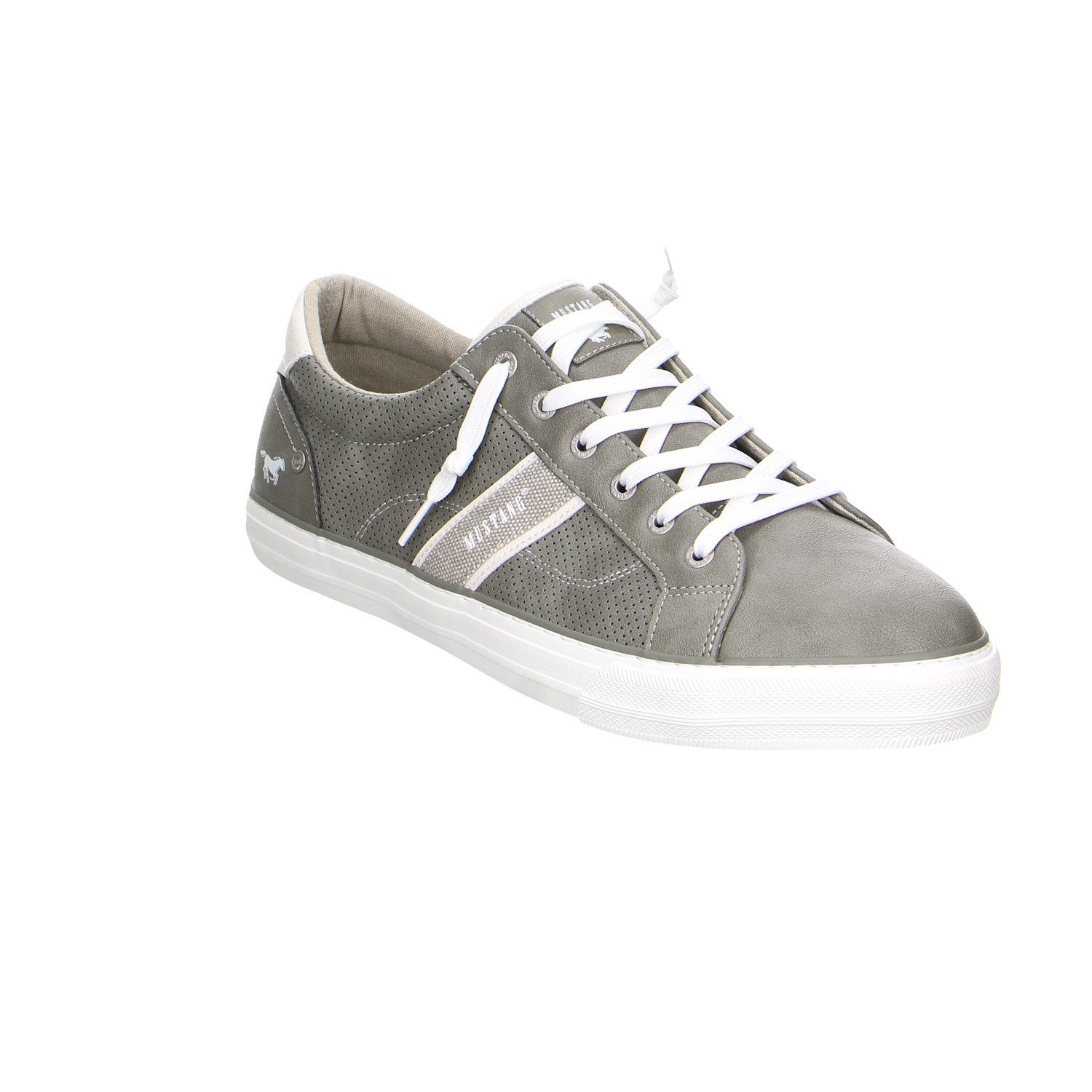 Mustang Shoes Mustang Synthetik Schnürschuhe grau Schnürschuh