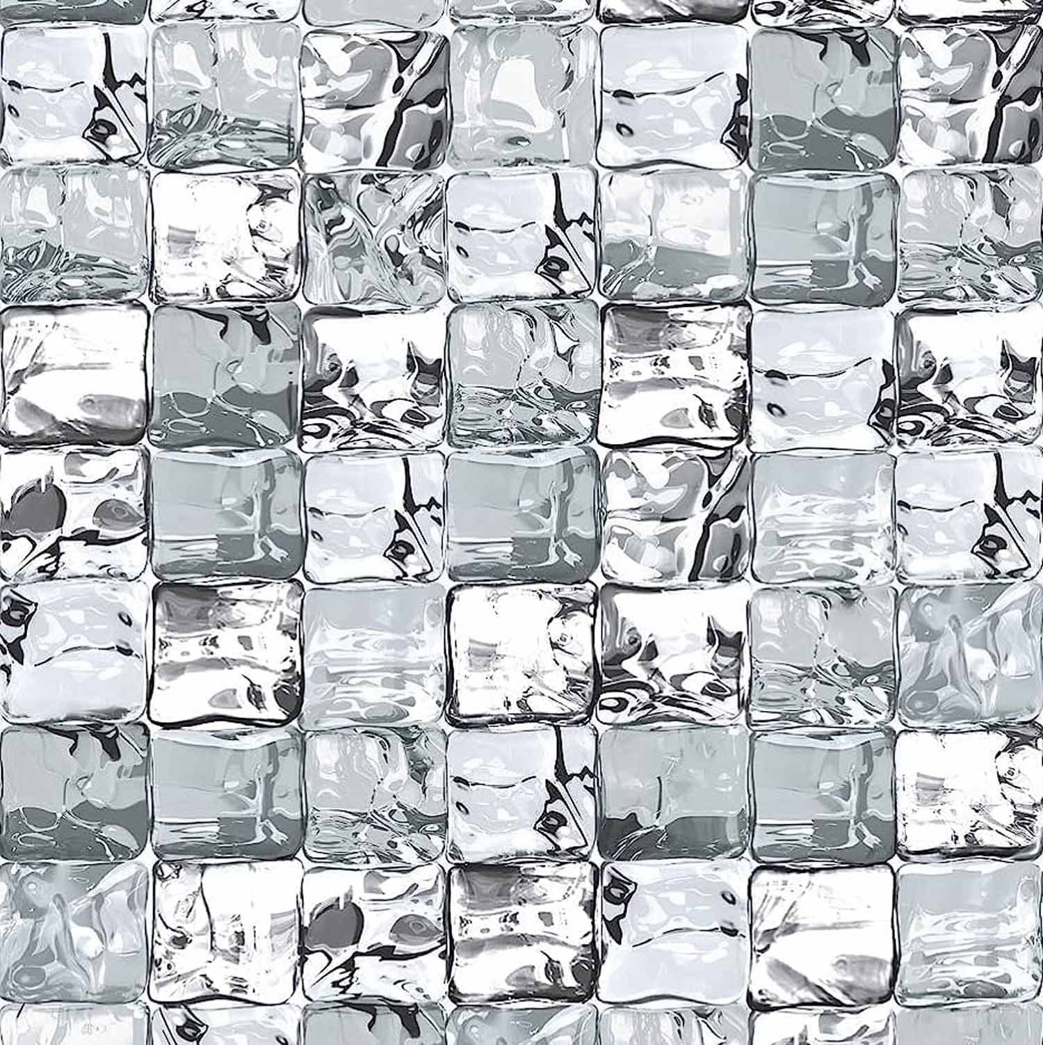 d-c-fix Fensterfolie Ice Cube - selbsthaftende Sichtschutzfolie Deko Folie Fenster innen, Glatt, Statisch haftend - rückstandslos entfernbar & wiederverwendbar