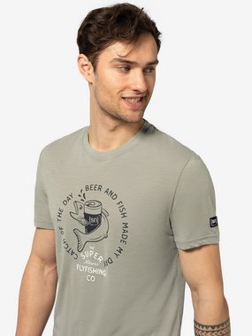 SUPER.NATURAL T-Shirt für Herren, Merino JUHOS FINEST Angel Motiv, atmungsaktiv