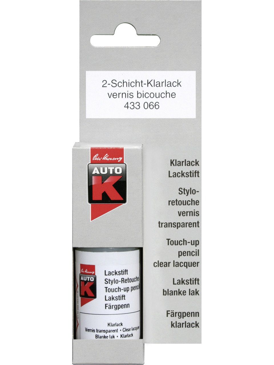 Auto-K Acryl-Buntlack Auto-K 2-Schicht Klarlack Stift farblos glänzend