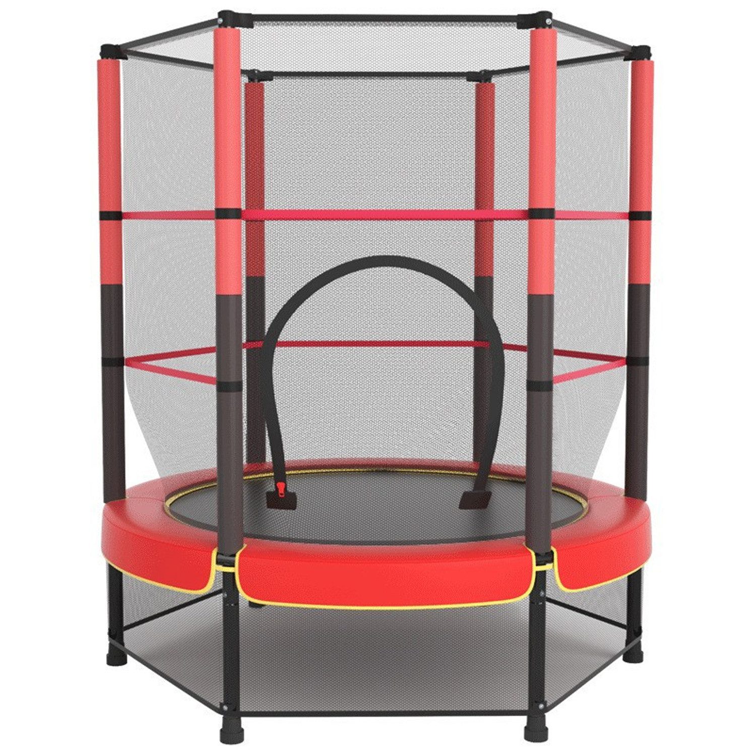 IKIDO Kindertrampolin, Gartentrampolin, (140×160cm), mit Sicherheitsnetz, S günstig online kaufen