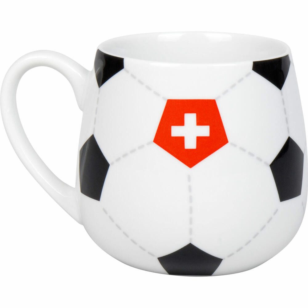 Könitz Becher Kuschelbecher Fußball Schweiz, Porzellan