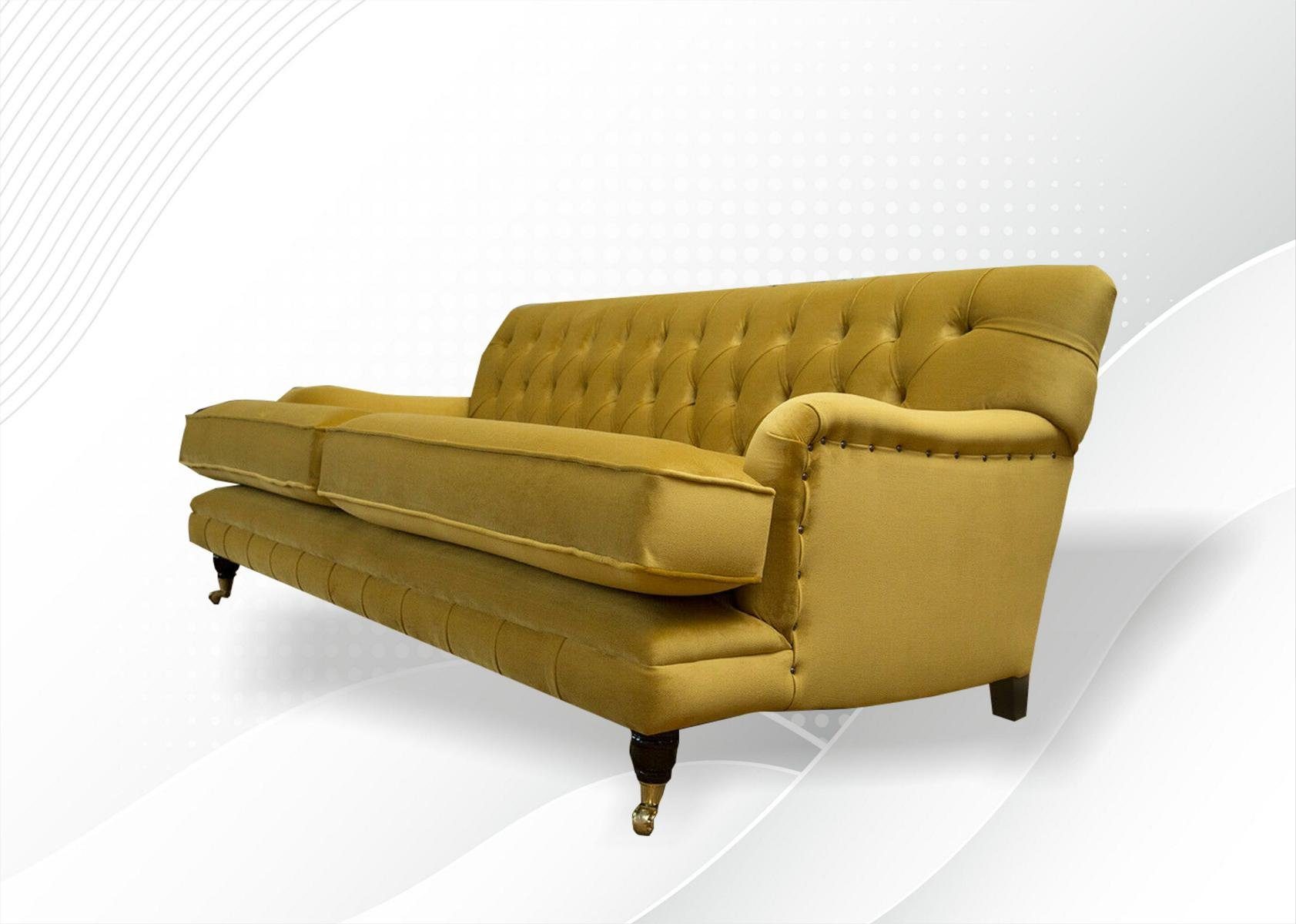 JVmoebel 3-Sitzer, Chesterfield 3 Sitzer Sofa Sofa 190 Design Couch cm