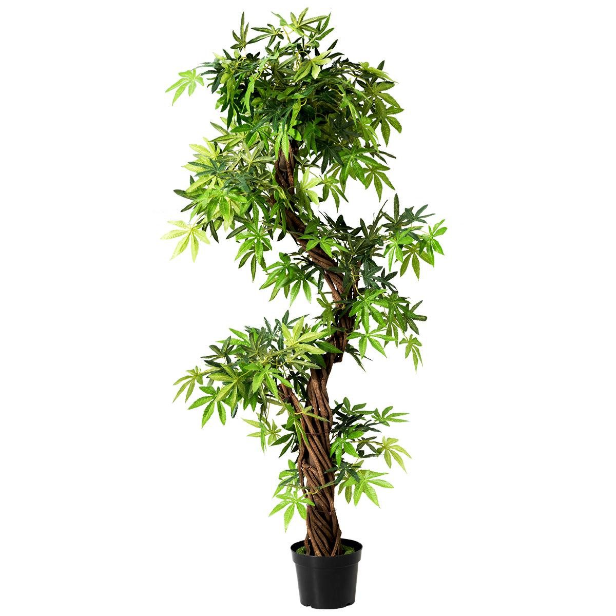 Kunstpflanze 160cm Kunstbaum, KOMFOTTEU, Höhe 160 cm, für Innenräume Zuhaus günstig online kaufen