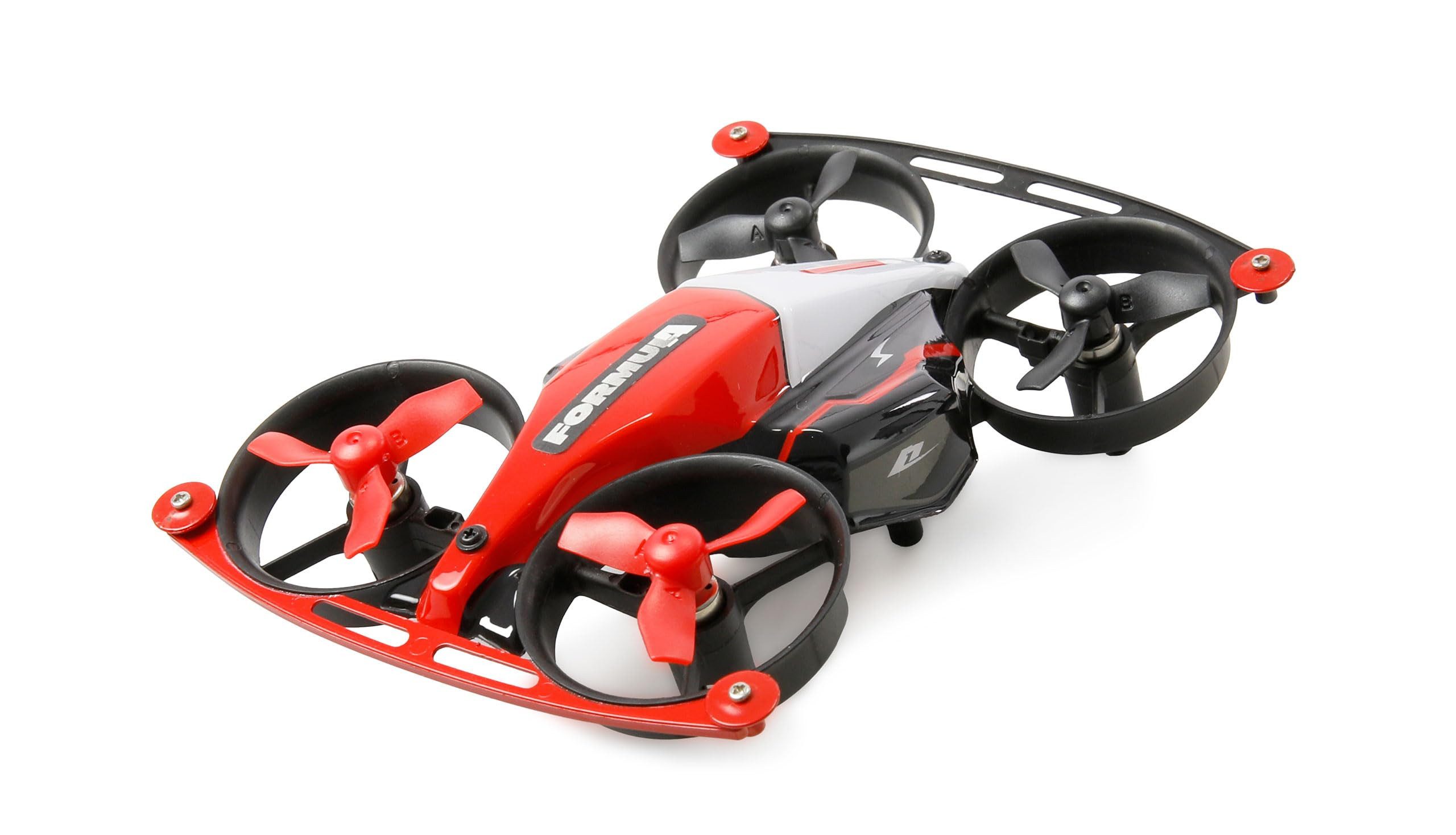 Amewi RC-Auto Amewi FormulA Track Race, Drohne mit Rennstrecke, RC Auto, wechselbarer Akku, LED-Beleuchtung