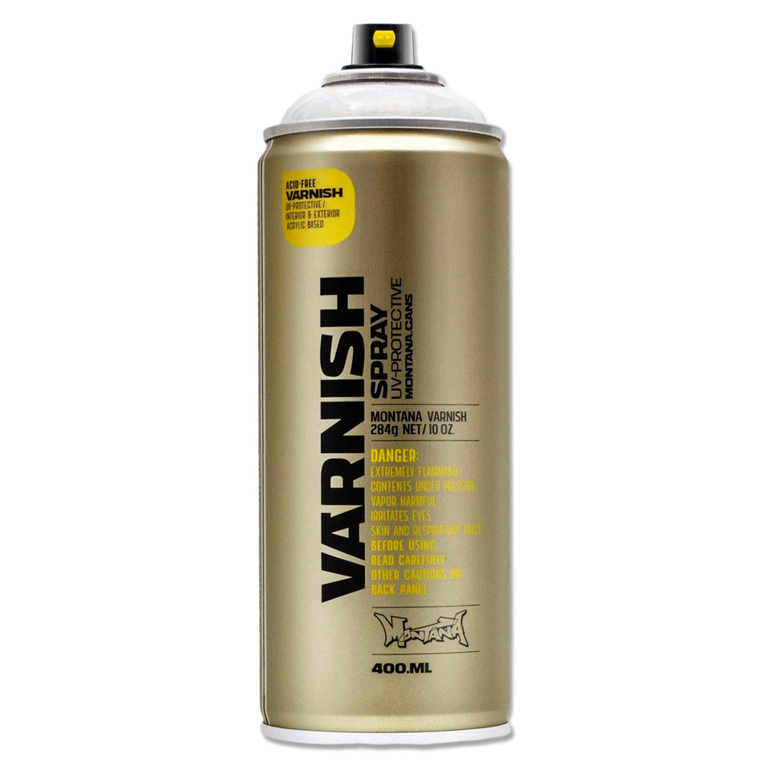 Montana Cans Sprühlack Sprühlack, Montana VARNISH, Klarlack, Glänzend, 400ml