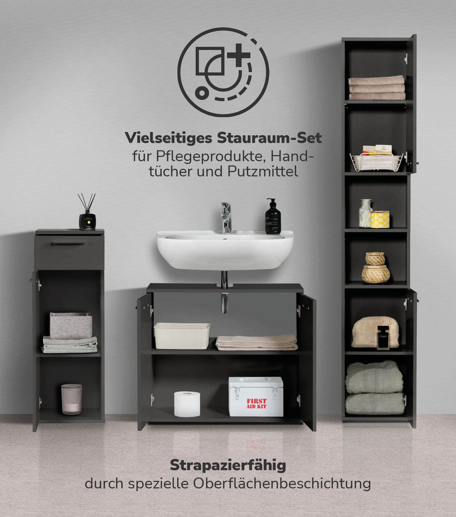 mokebo Badmöbel-Set Der Steuermann, (3-teilig), Unterschrank, günstig online kaufen