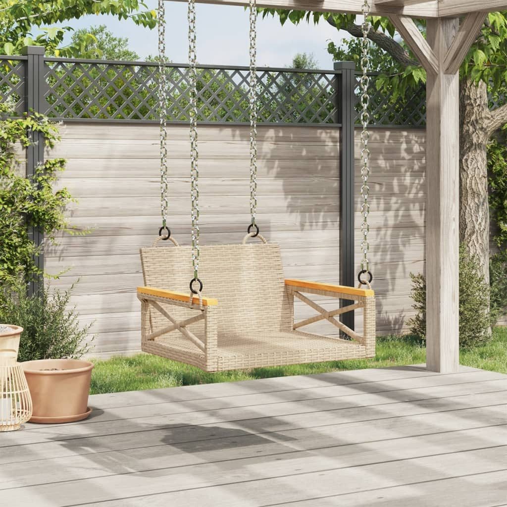 vidaXL Gartenbank Hängesessel Beige 63x62x40 cm günstig online kaufen