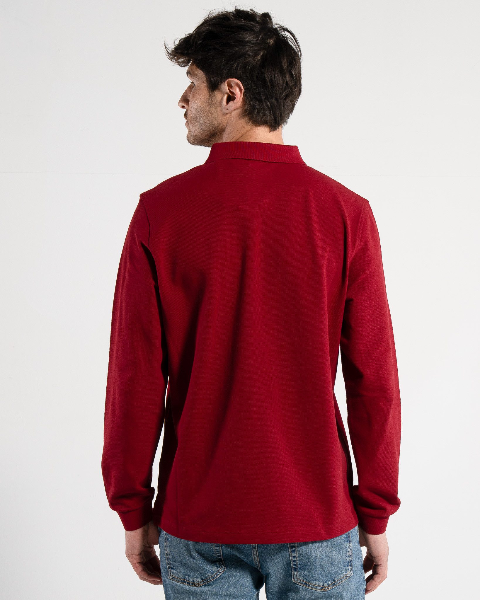 GORG Langarm-Poloshirt Herren Langarm-Poloshirt aus Bio-Baumwolle günstig online kaufen