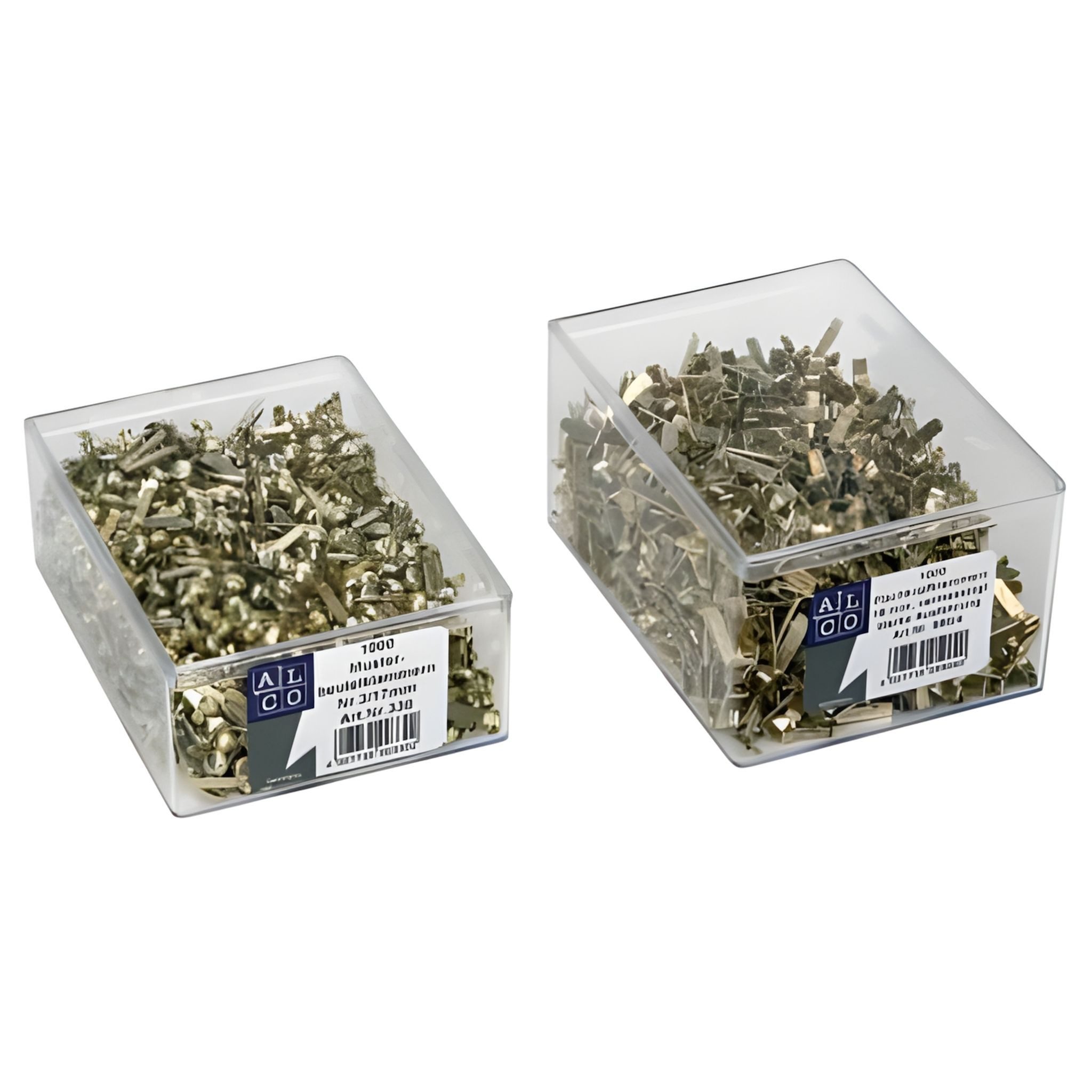 ALCO Büroklammer Alco Musterbeutelklammer Eisen vermessingt No. 1 100 Stück