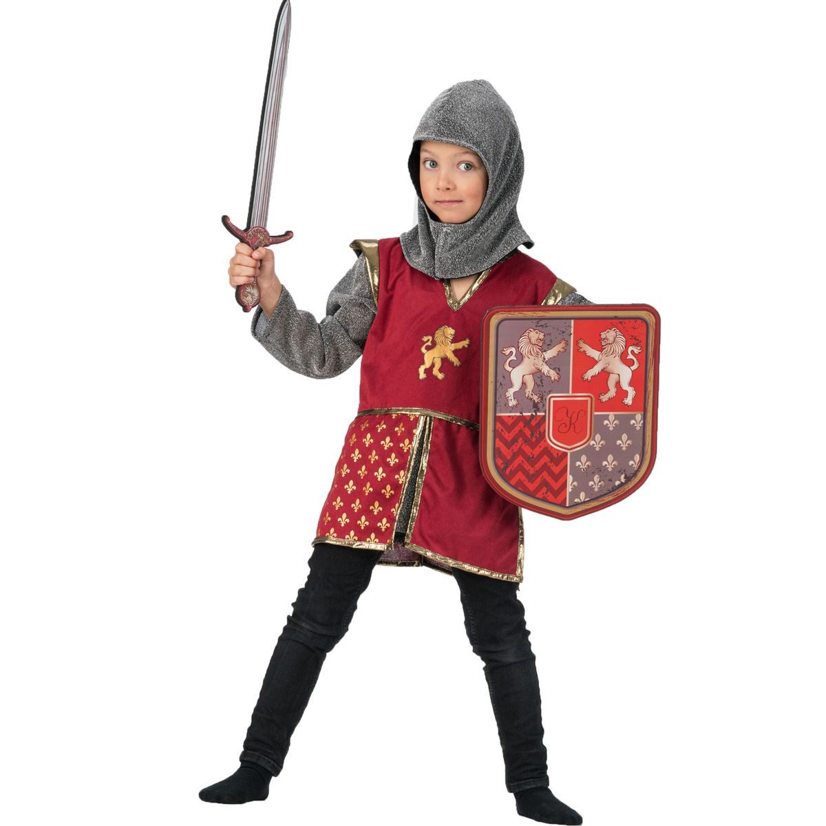 CHAKS Knight Prince Costume for Children Medieval Dress-Up