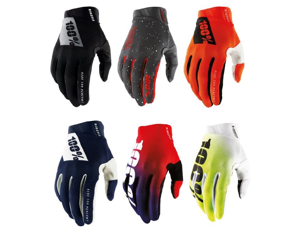 100% Fahrradhandschuhe 100% Ridefit Gloves XL fluo orange - leichter MTB-Handschuh mit Top-Gr