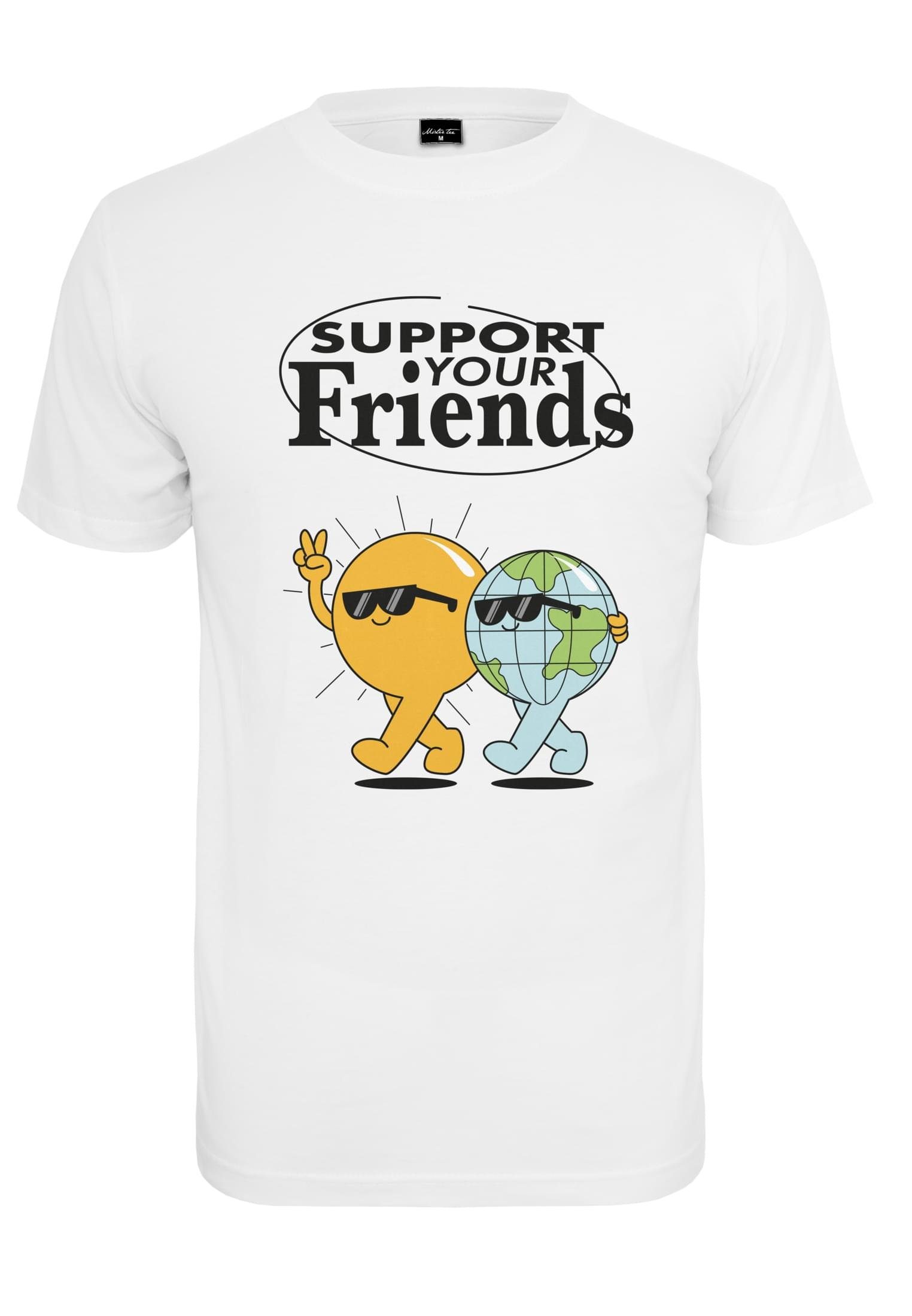 MisterTee Kurzarmshirt Herren Support your Friends Tee (1-tlg)