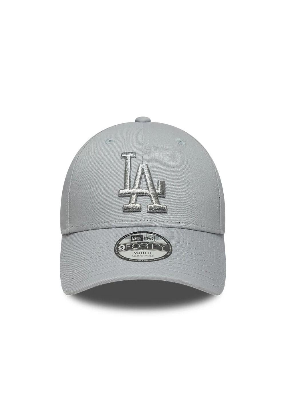 New Era Baseball Cap Los Angeles Dodgers Metallic 9Forty Cap New Era Grau Jugend (1-St)