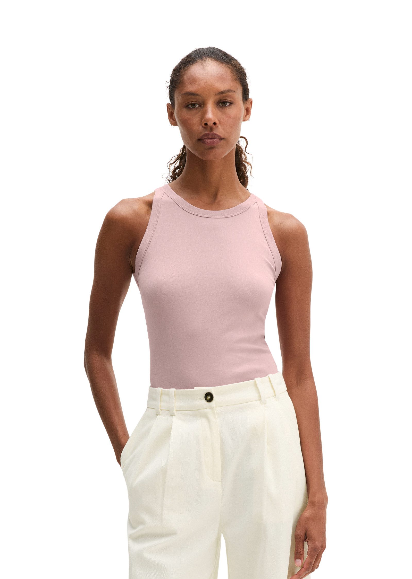 Marc O'Polo T-Shirt aus Organic-Cotton-Rib-Jersey