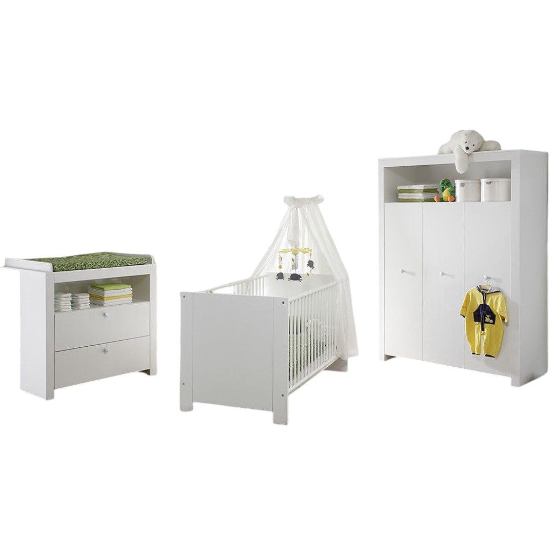 trendteam Babymöbel-Set, Babyzimmer-Set Babymöbel Schrank Wickelkommode Bab günstig online kaufen