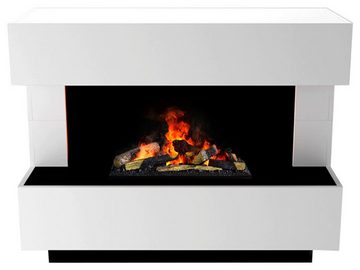 GLOW FIRE Elektrokamin »Kant«, Wasserdampfkamin mit 3D Feuer mit integriertem Knistereffekt
