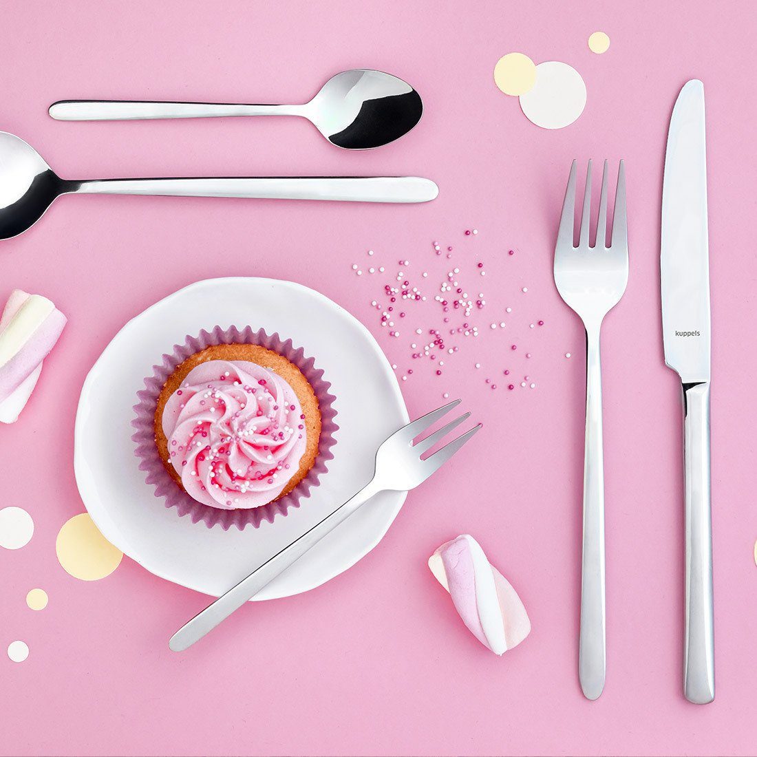 Kuppels Besteck-Set CUTE (30-tlg), 6 Personen, Edelstahl Rostfrei 18/10, spülmaschinenfest, hochglanzpoliert