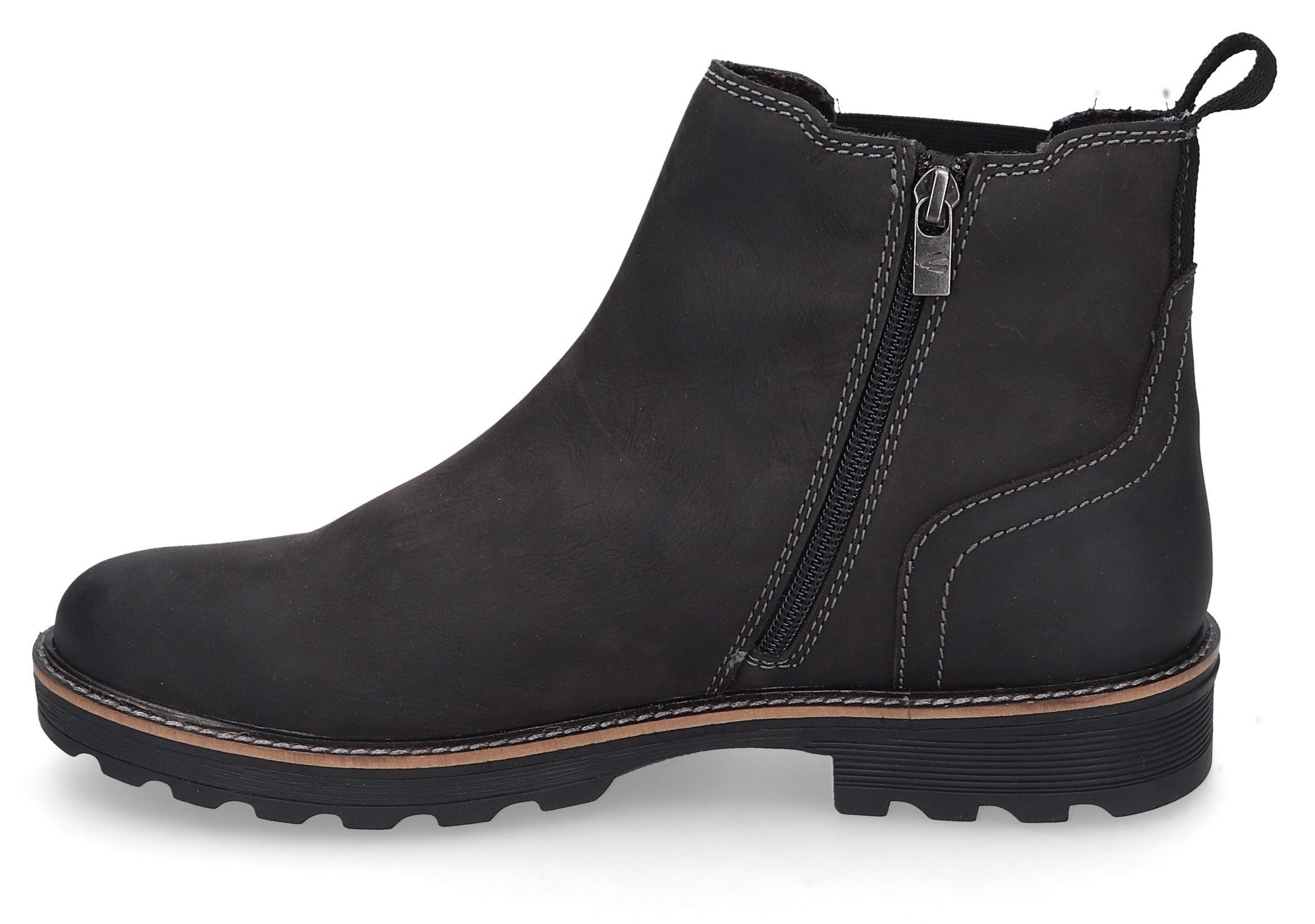 camel active Chelseaboots Boots, Stiefelette mit Wechselfußbett