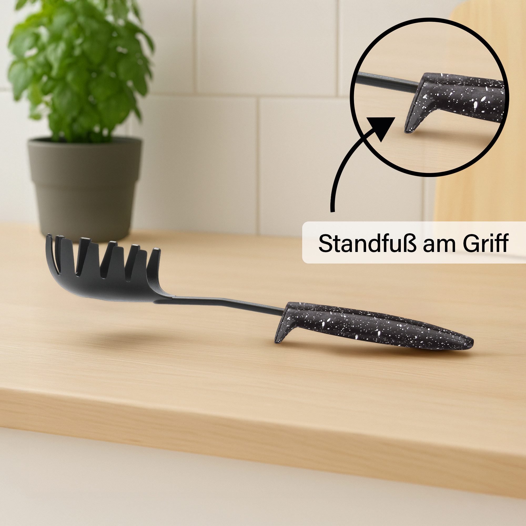 STONELINE Kochbesteck-Set (9-tlg), ideal für beschichtete Pfannen und Töpfe, Designed in Germany