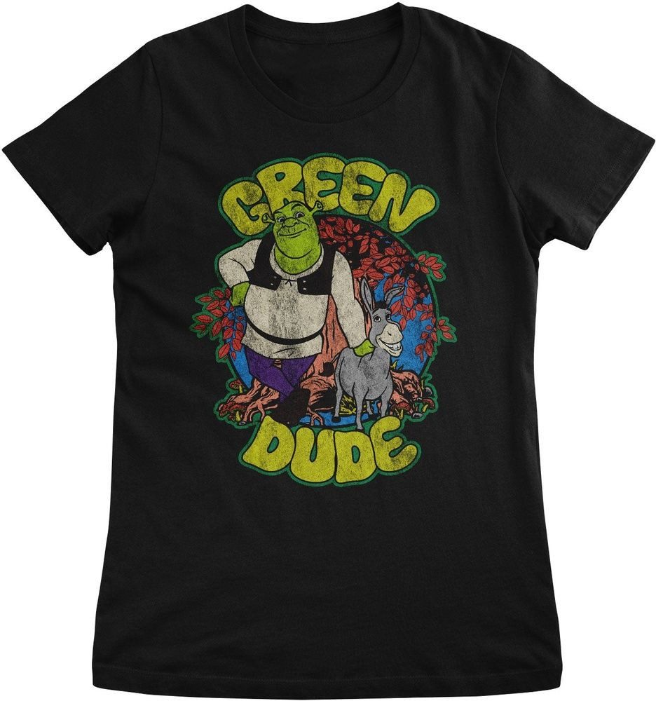 Shrek T-Shirt Shrek The Green Dude Girly Tee