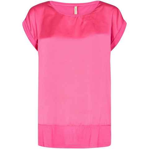 soyaconcept Shirtbluse SC-THILDE 6 Vorderteil aus Satin, der Rücken aus Jersey