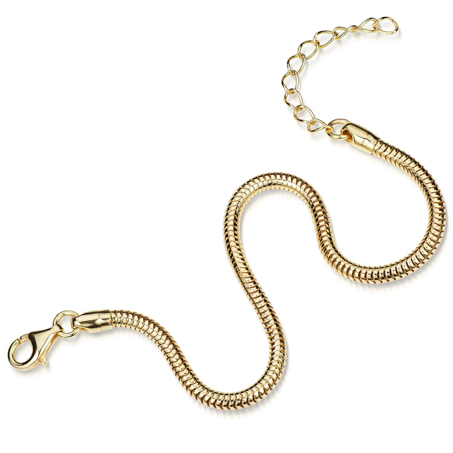 Materia Goldarmband Damen Gelbgold Schlangenkette 18-22cm SA-153, Sterlings günstig online kaufen
