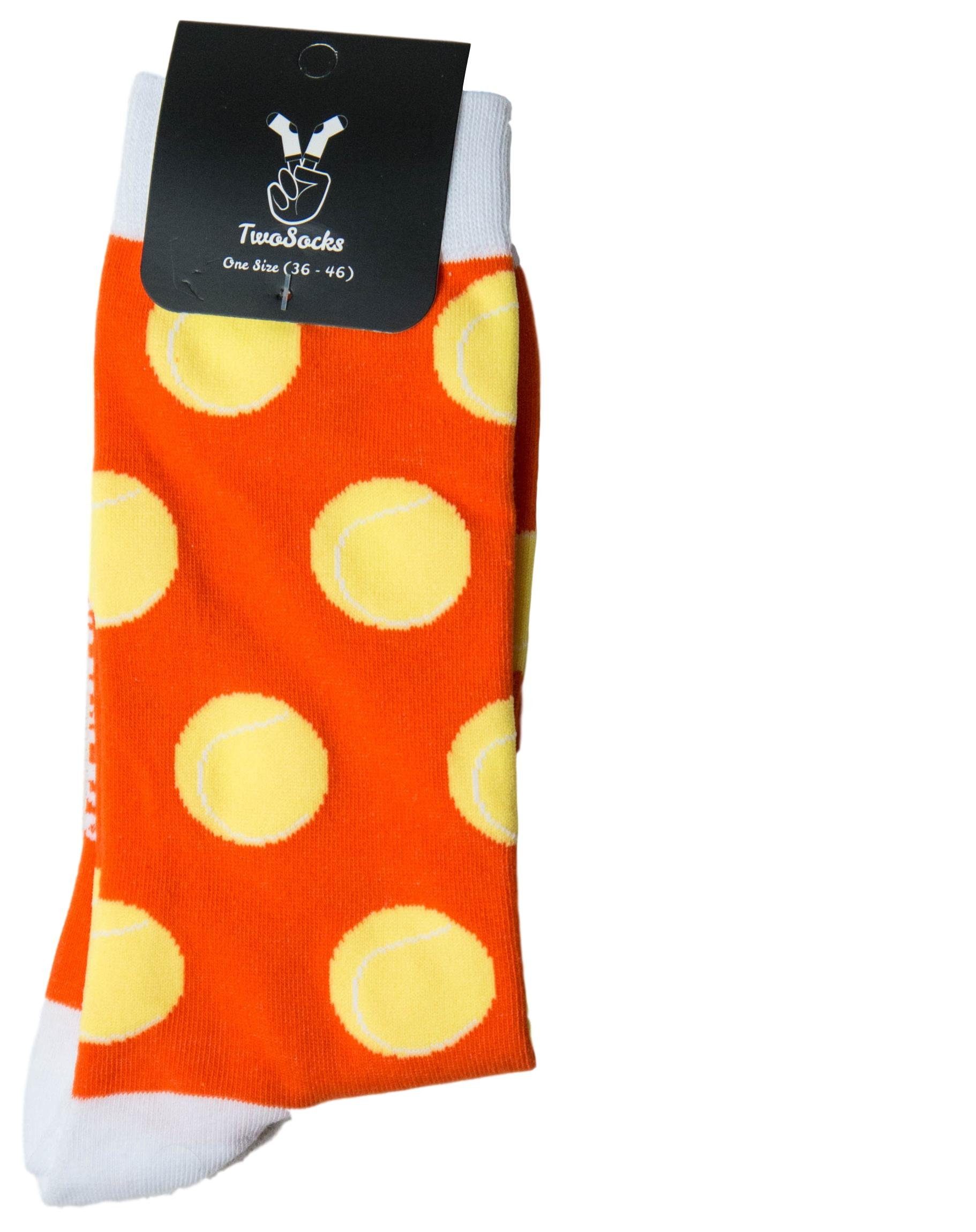 TwoSocks Freizeitsocken Tennis Socken lustige Socken Herren & Damen, Einheitsgröße