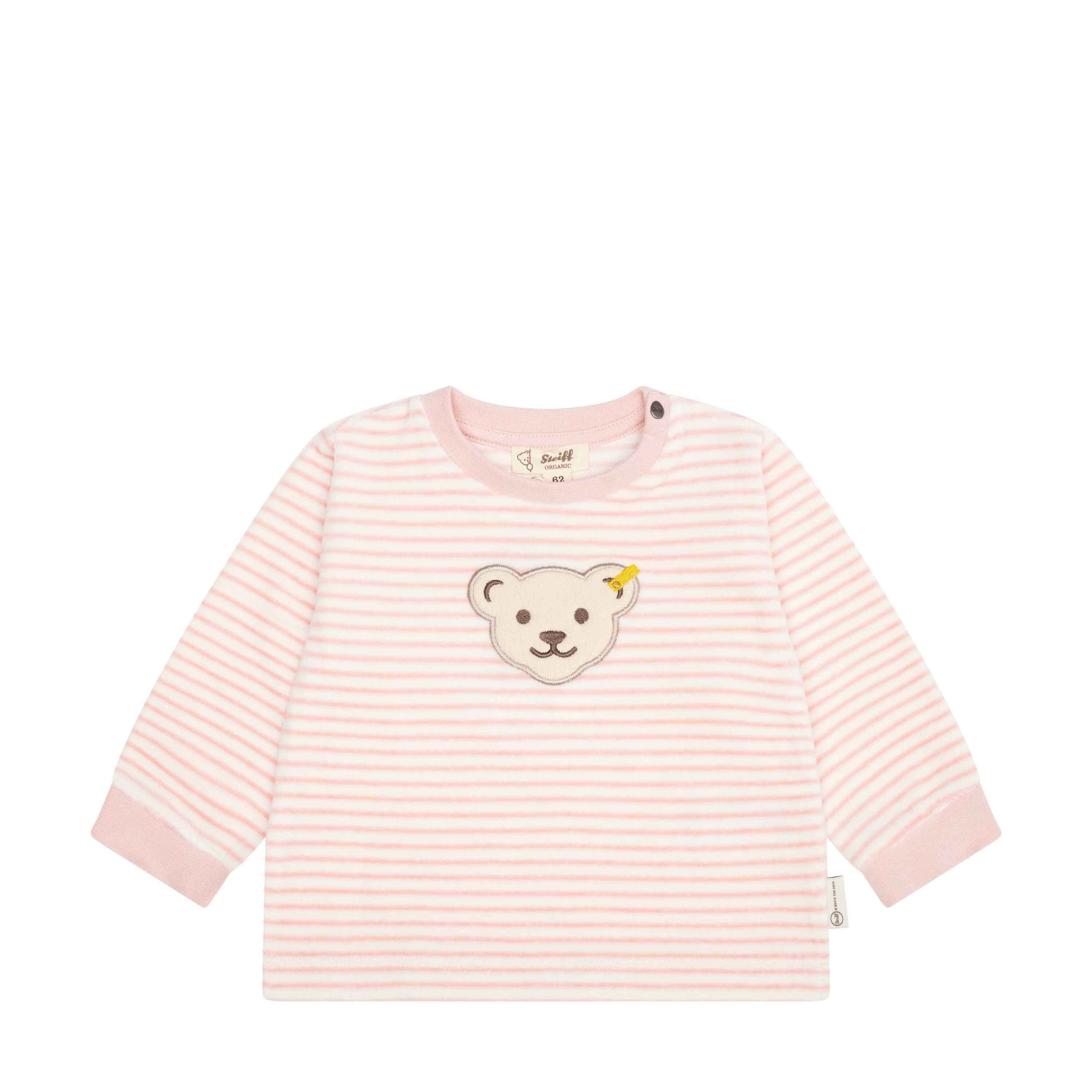 Wellness Steiff Sweatshirt lässig Baby Teddykopf Sweatshirt GOTS mit