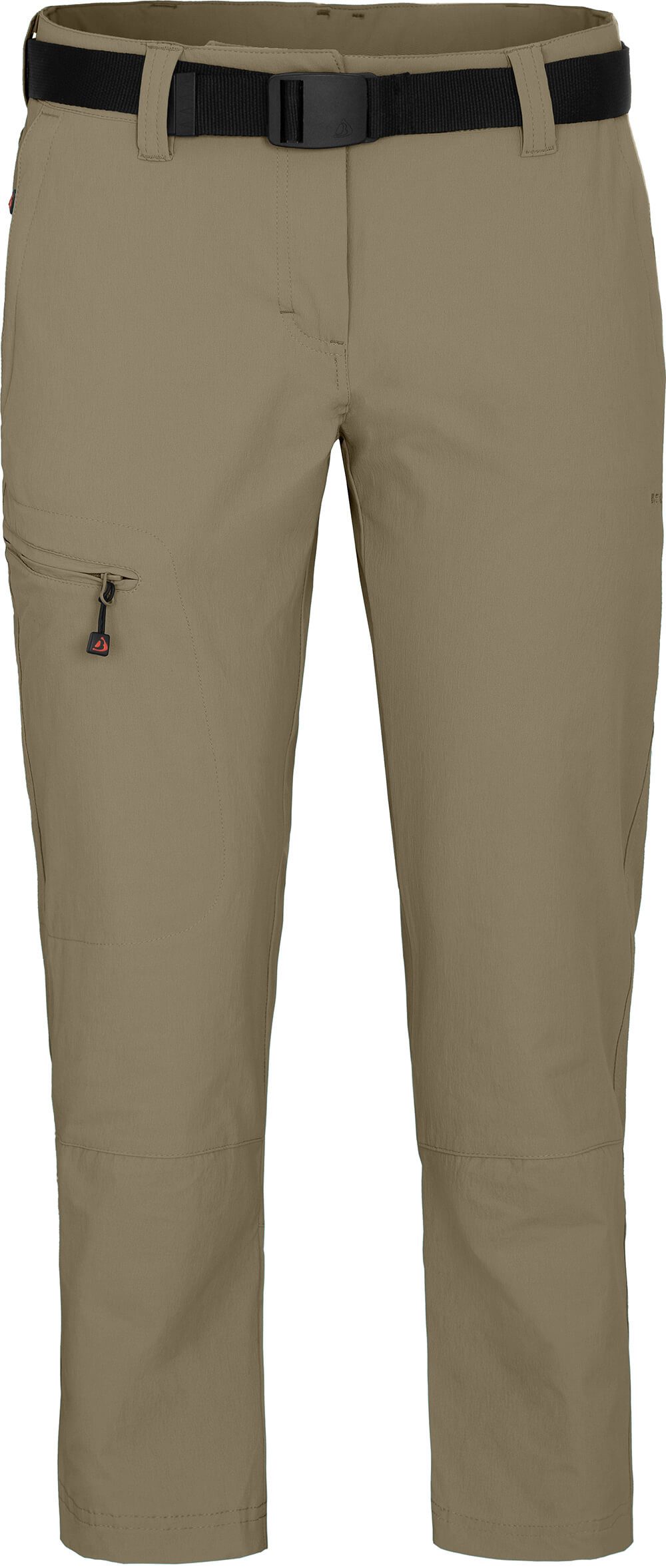 Bergson Outdoorhose MENA 7/8 (slim) vielseitige Damen 7/8 Wanderhose, Normalgrößen, beige