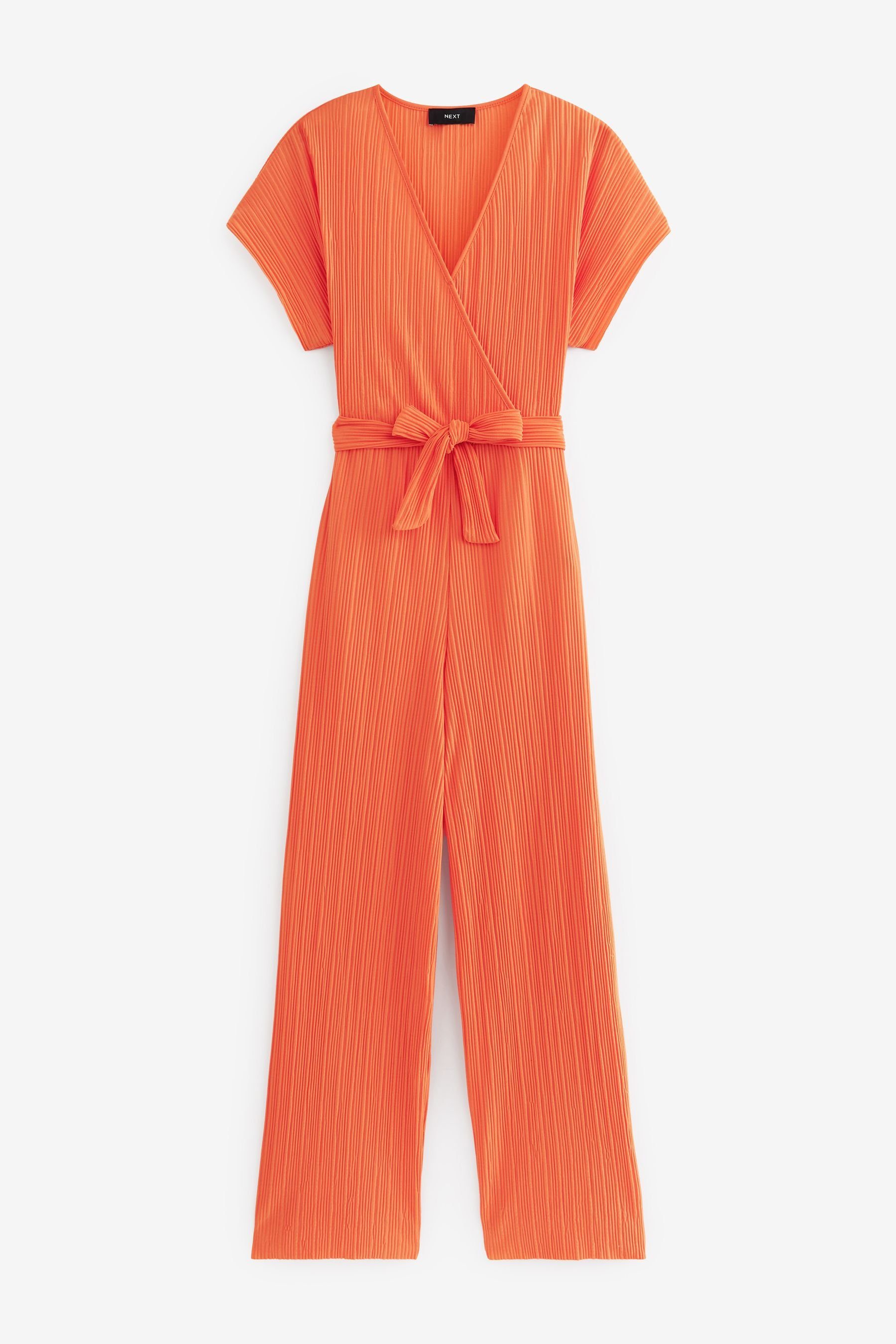 Next Jumpsuit Plissierter KurzarmJumpsuit (1tlg), Design mit Style