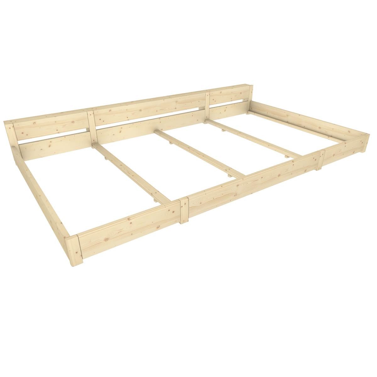 TUGA-Holztech Massivholzbett Familienbett "Familien-Nesterl" 360 200 günstig online kaufen