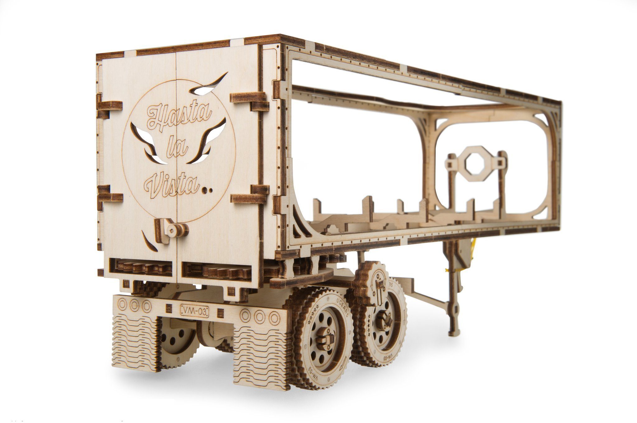 BOY TRUCK, 3D-Puzzle Holz Puzzleteile Modellbausatz 138 Anhänger HEAVY UGEARS 3D-Puzzle für UGEARS