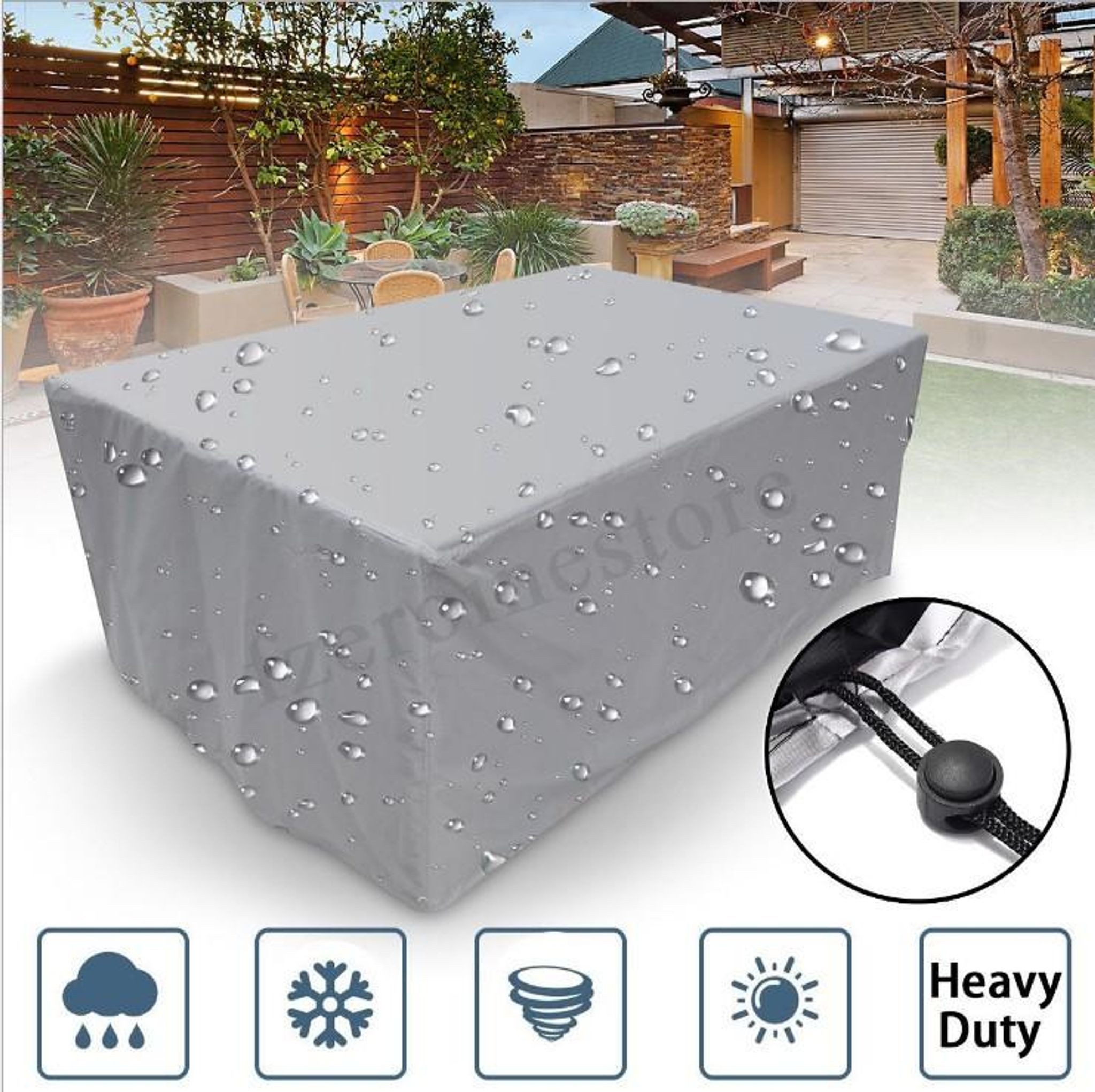 FELIXLEO Gartenmöbel-Schutzhülle Gartenmöbel Schutzhülle Wetterfeste Abdeckung für Gartentisch
